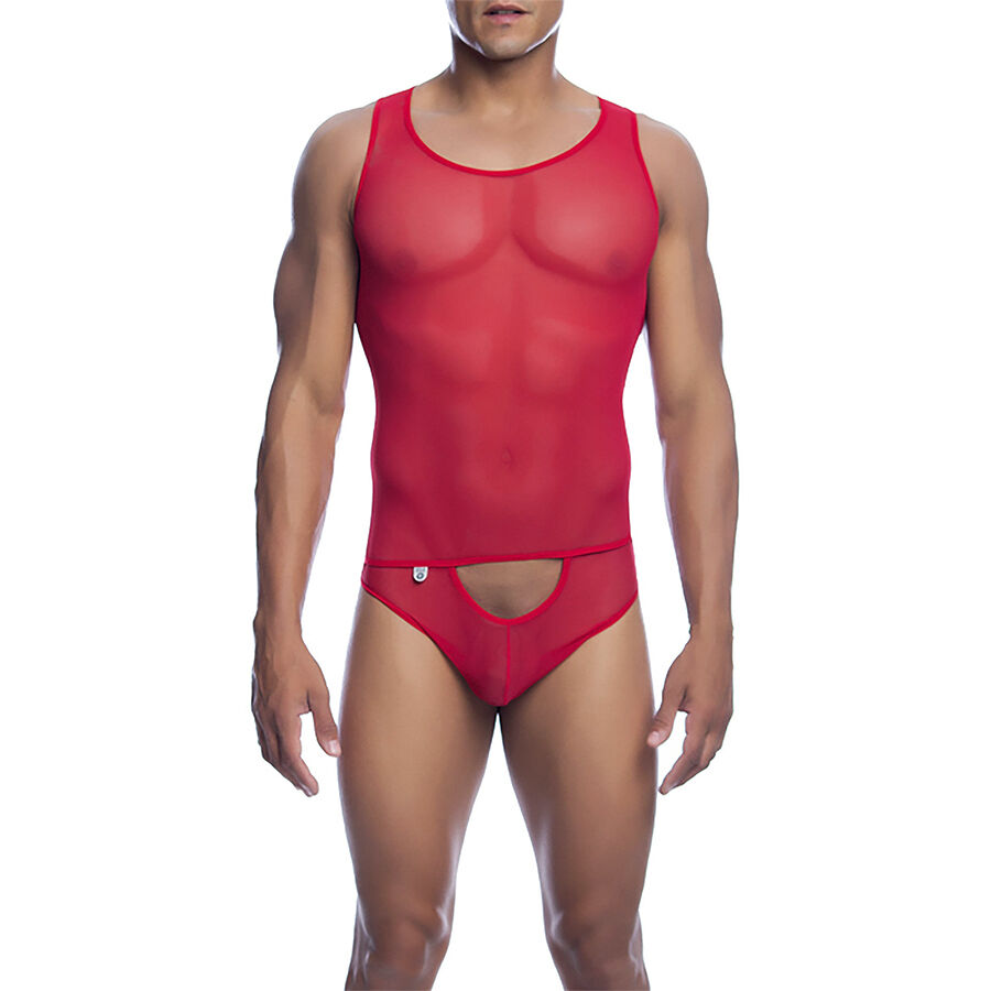MOB - BODYSHEER TRANSPARTE ROJO TALLA L/XL