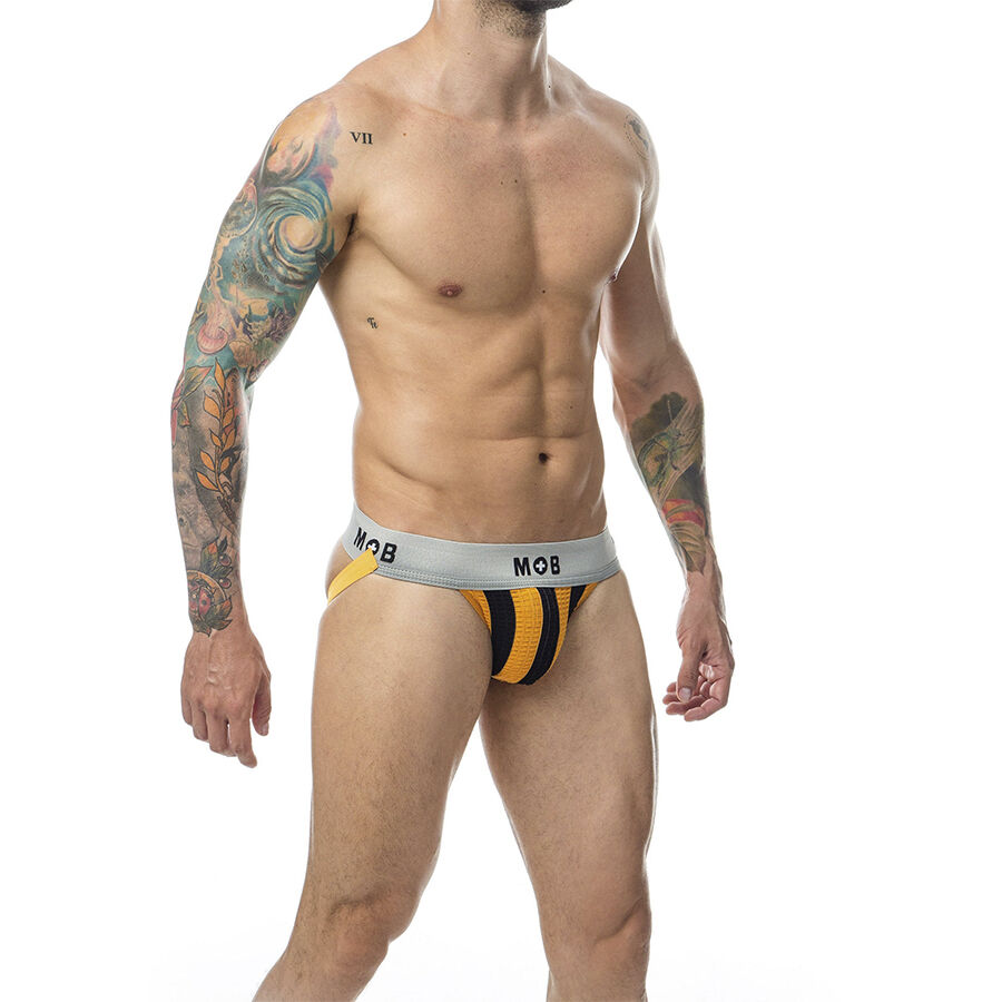 MOB - JOCK CLASICO STRIPE NARANJA TALLA L - Imagen 4
