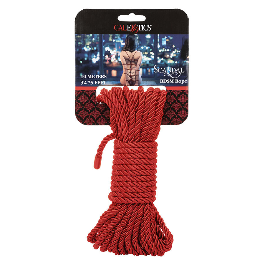 CALEXOTICS - SCANDAL CUERDA BDSM ROJA 10 M