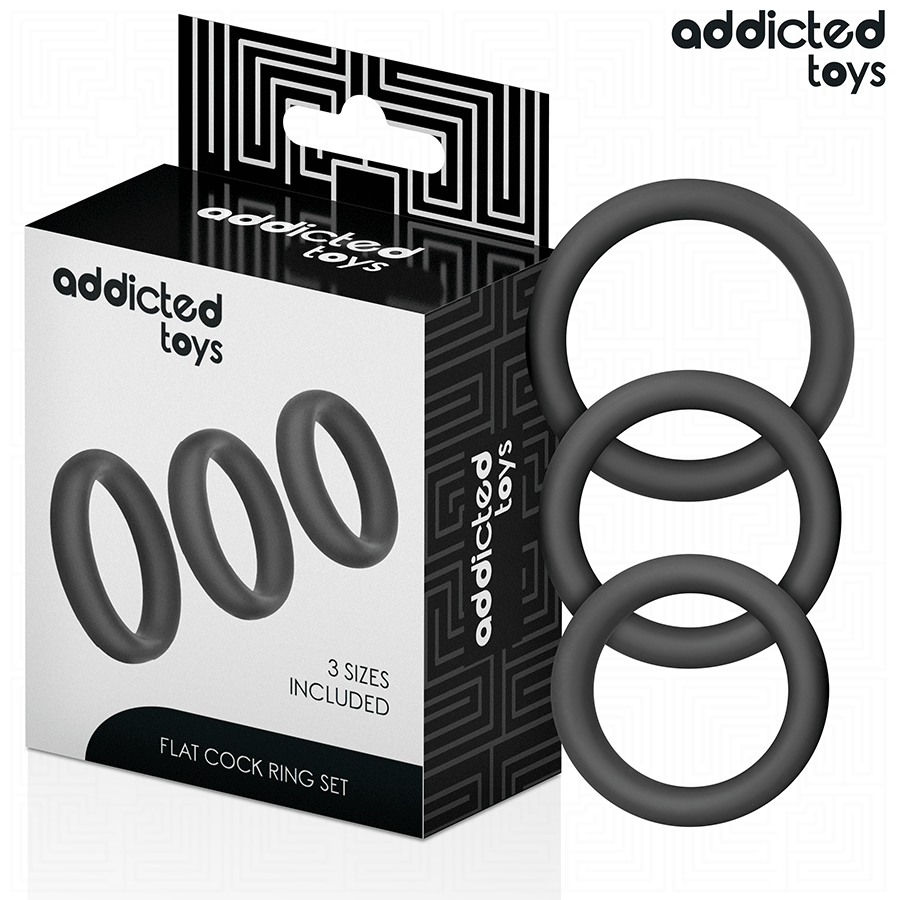 ADDICTED TOYS - SET DE ANILLOS SILICONA PLANOS - Imagen 2