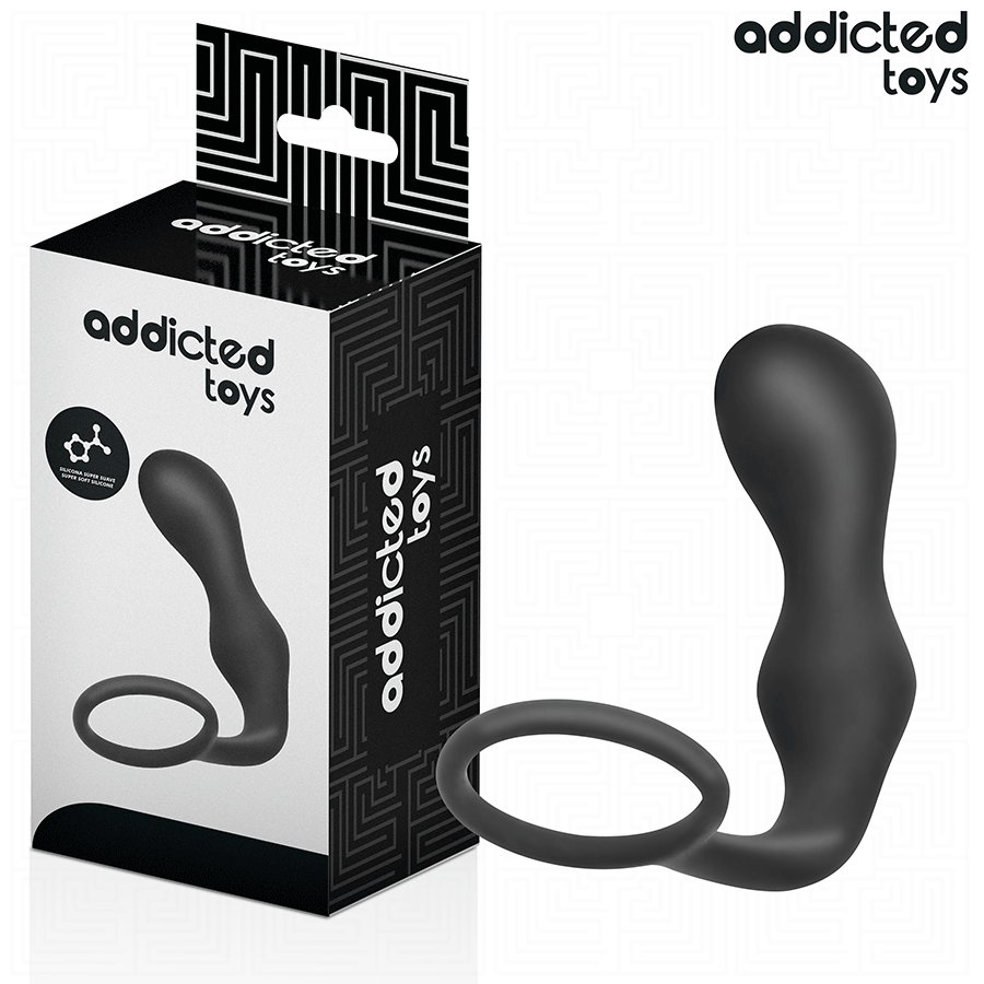 ADDICTED TOYS - PLUG ANAL CON ANILLO SILICONA MODELO 3 - Imagen 2