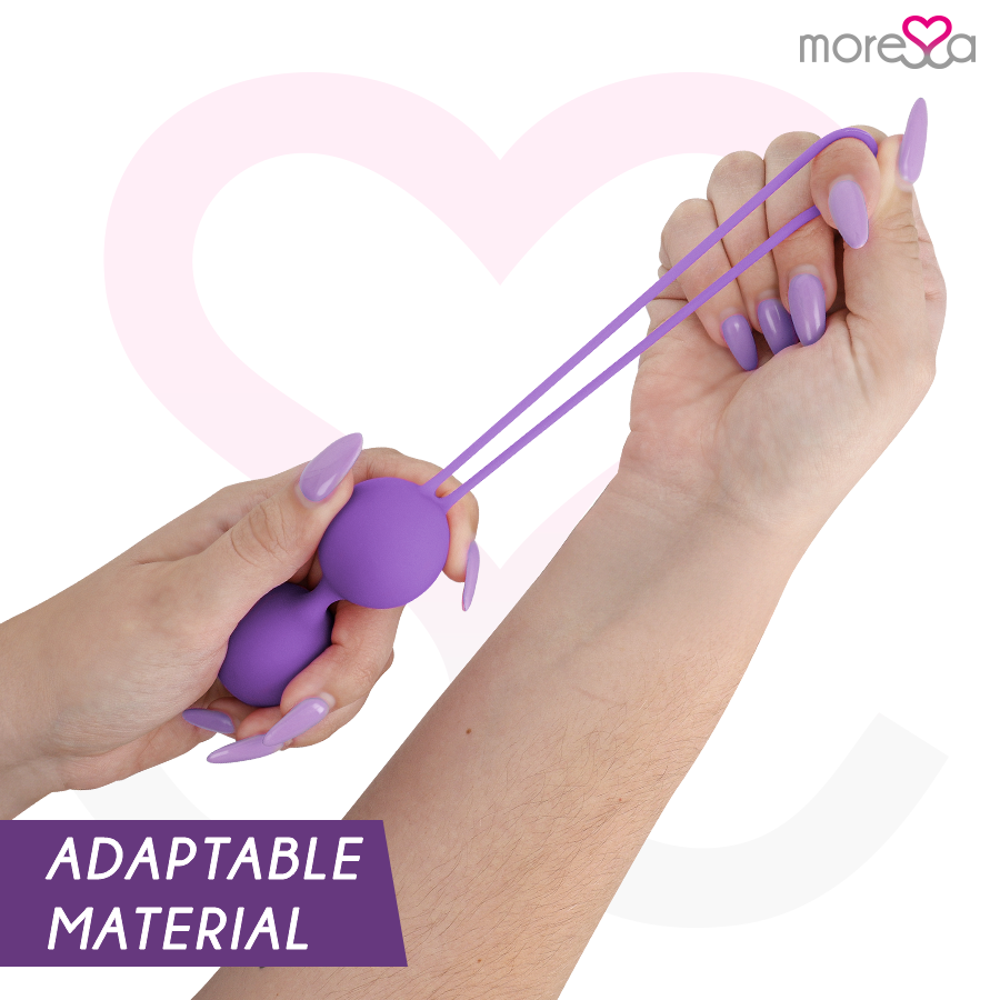 MORESSA - OSIAN TWO ENTRENAMIENTO SUELO PELVICO 101gr PREMIUM SILICONA LILA - Imagen 4