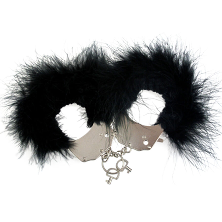 ADRIEN LASTIC - ESPOSAS METAL CON PLUMAS NEGRO - Imagen 2
