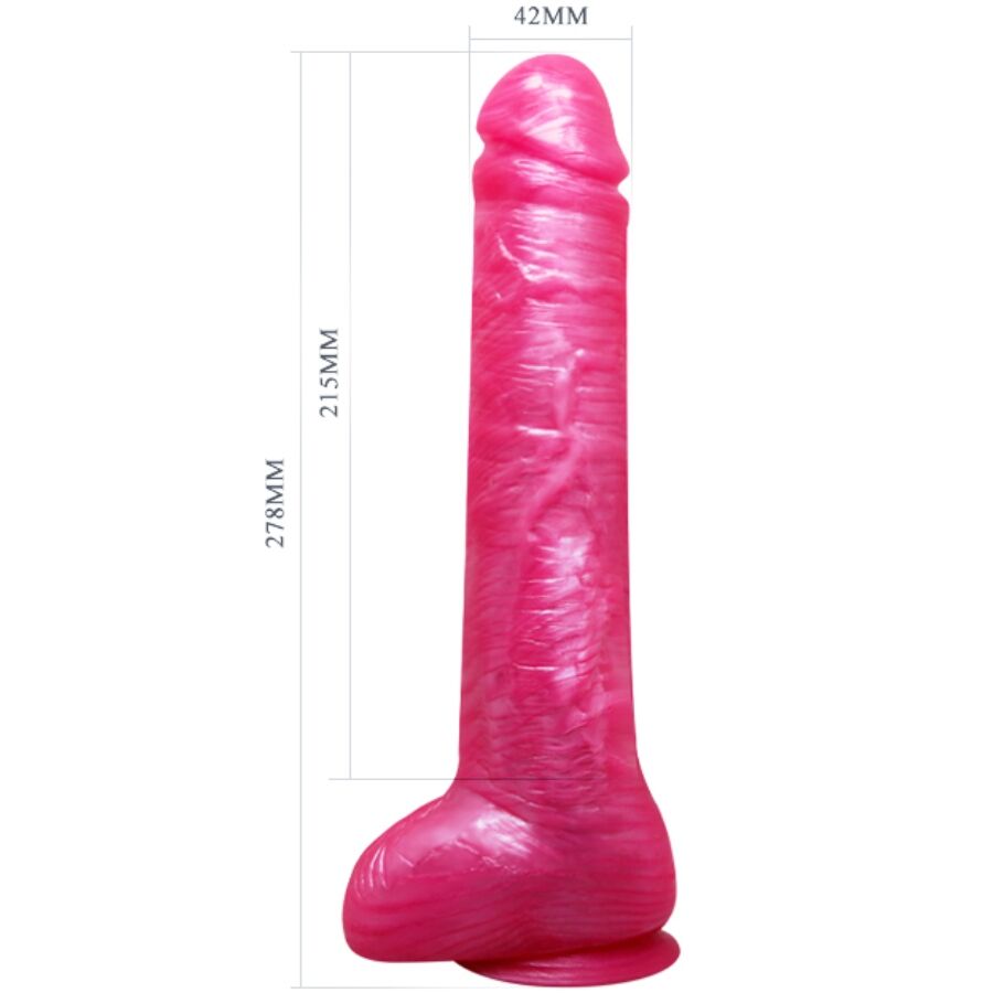 BAILE - DONG DILDO REALÍSTICO ROSA CON VENTOSA - Imagen 4