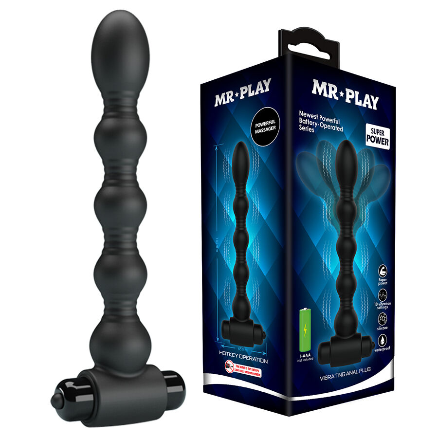 MR PLAY - MASAJEADOR PLUG ANAL CON VIBRACIÓN - Imagen 6