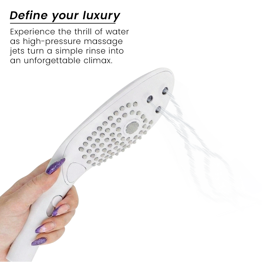 WOMANIZER - WAVE CABEZAL DE DUCHA ESTIMULADOR DE CLITORÍS BLANCO - Imagen 5