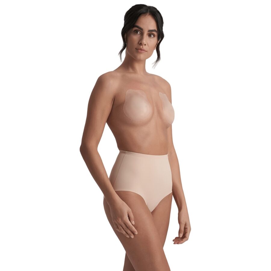 BYE-BRA - RABBIT COPAS DE SILICONA BEIGE TALLA M - Imagen 2