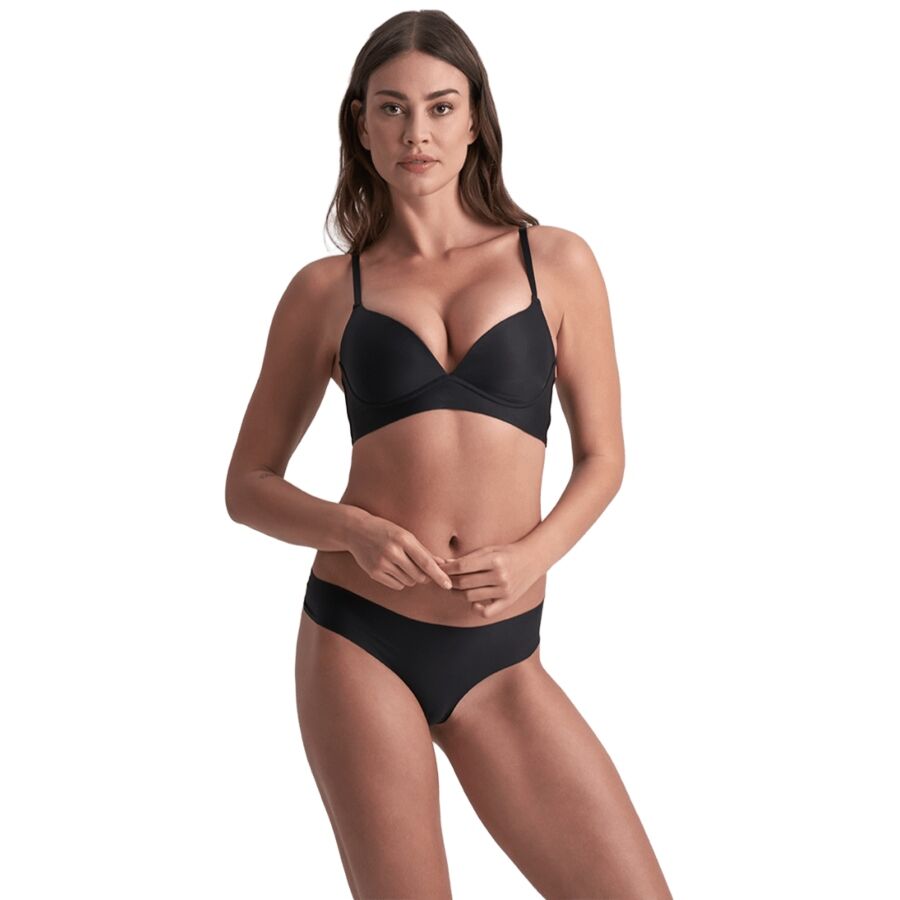 BYE-BRA - PACK 2 TANGAS INVISIBLES BEIGE Y NEGRO TALLA S - Imagen 5