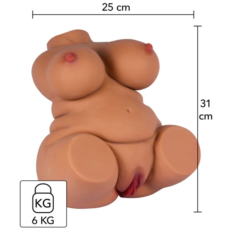HIDDEN DESIRE - FAT FUCK QUEEN TORSO MASTURBADOR FEMENINO 6 KG - Imagen 2