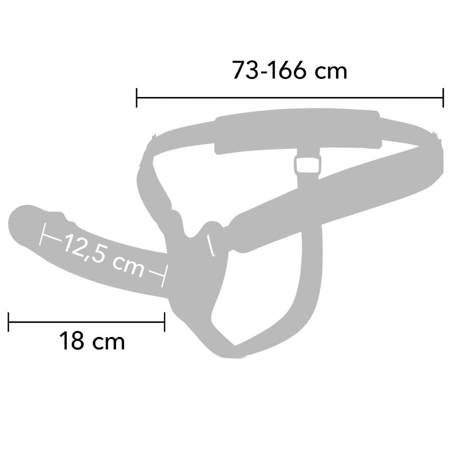 HIDDEN DESIRE - INFERNO STRAP-ON FUNDA PARA PENE CON VIBRACIÓN 18 CM - Imagen 4