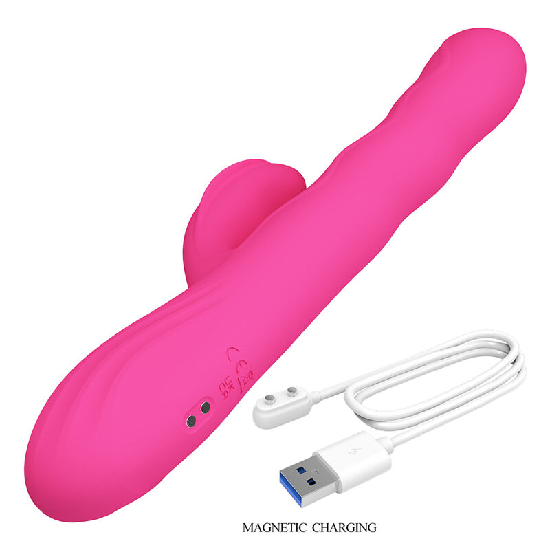 PRETTY LOVE - WINTERS VIBRADOR RABBIT MULTIFUNCIÓN CON PANTALLA LED ROSA - Imagen 8