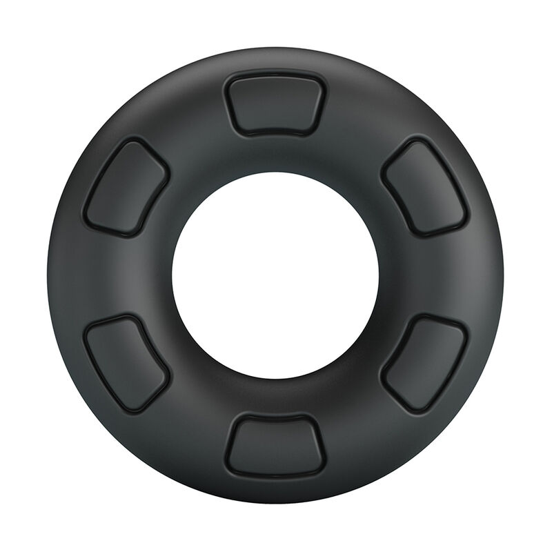 CRAZY BULL - BERTRAM ANILLO PARA PENE SUPER SOFT SILICONA NEGRO