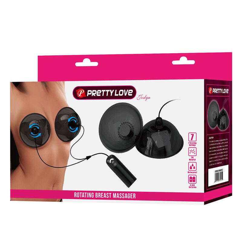 PRETTY LOVE - ESTIMULADOR DE PEZONES GIRATORIO CON SUCCIÓN NEGRO - Imagen 5
