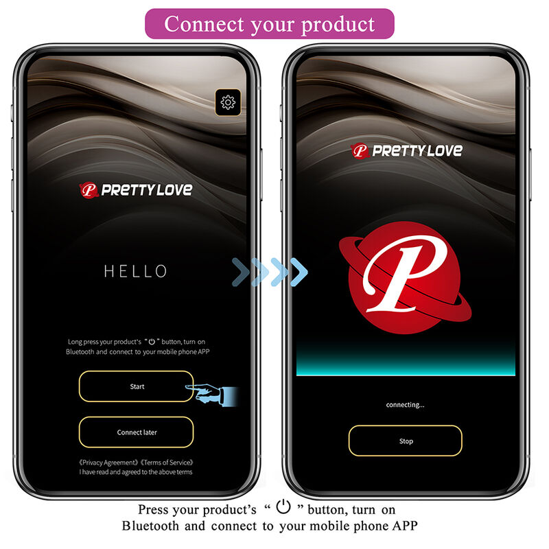 PRETTY LOVE - KLAY VIBRADOR HUEVO CON EMPUJE APP CONTROL MORADO - Imagen 9