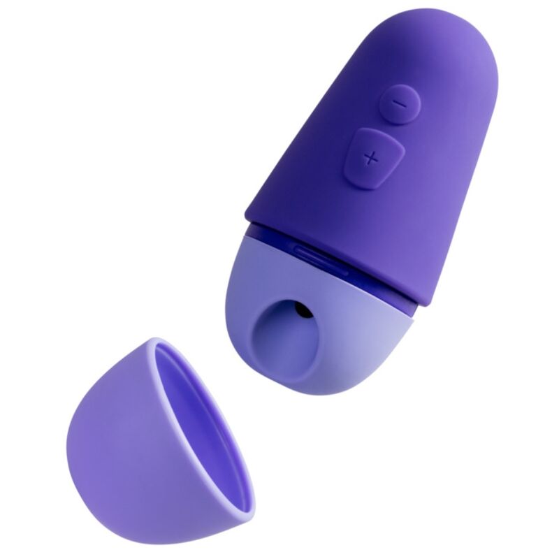 ROMP - FREE X ESTIMULADOR DE CLÍTORIS CON TAPA 10 NIVELES RECARGABLE MORADO