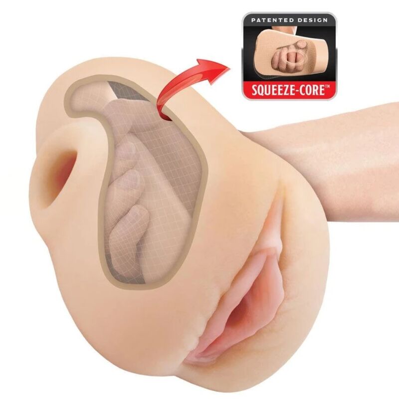 PDX PLUS - MASTURBADOR VAGINA REALÍSTICA PUSSY POUNDER SQUEEZE STROKER 18 CM - Imagen 4
