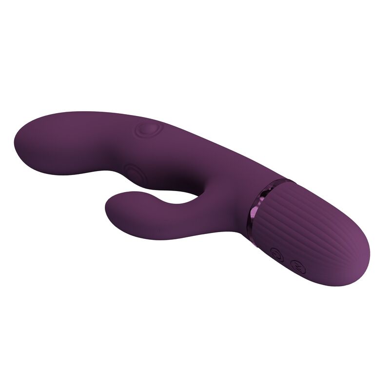 PRETTY LOVE - ZACH VIBRADOR RABBIT RECARGABLE CON EMPUJE 5+5 FUNCIONES - Imagen 6