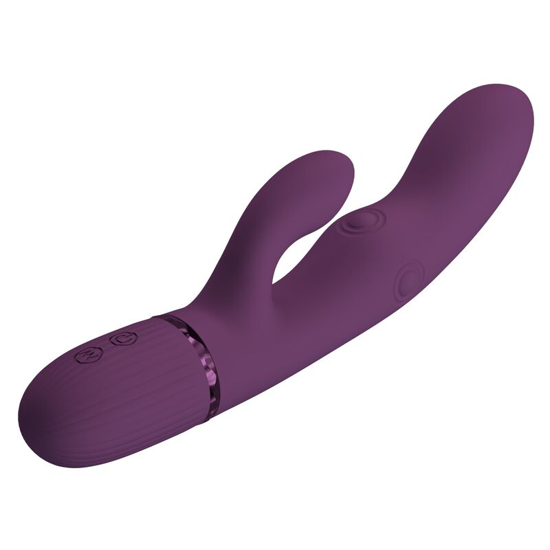PRETTY LOVE - ZACH VIBRADOR RABBIT RECARGABLE CON EMPUJE 5+5 FUNCIONES - Imagen 5