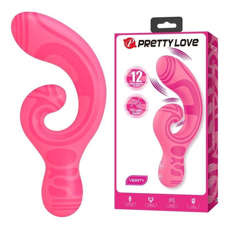 PRETTY LOVE - VERITY MASAJEADOR DOBLE RECARGABLE USB - Imagen 7