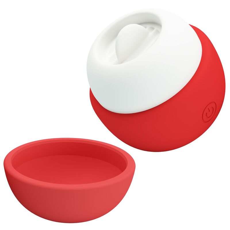 PRETTY LOVE - ESTIMULADOR CLITORAL CON EFECTO LENGUA RECARGABLE ROJO - Imagen 3
