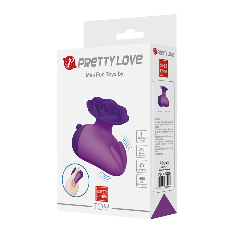 PRETTY LOVE - ESTIMULADOR DE CLÍTORIS 7 MODOS RECARGABLE FORMA ROSA MORADA - Imagen 10