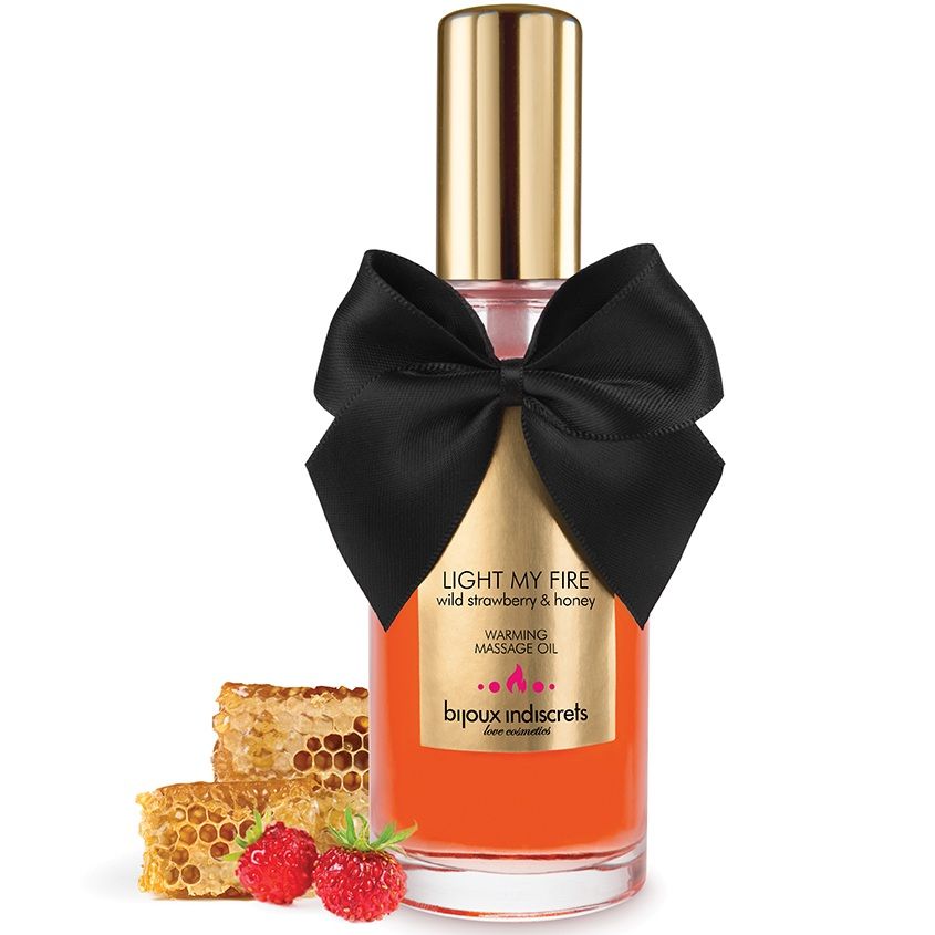 BIJOUX INDISCRETS - ACEITE MASAJE EFECTO CALOR AROMA FRESA - Imagen 3