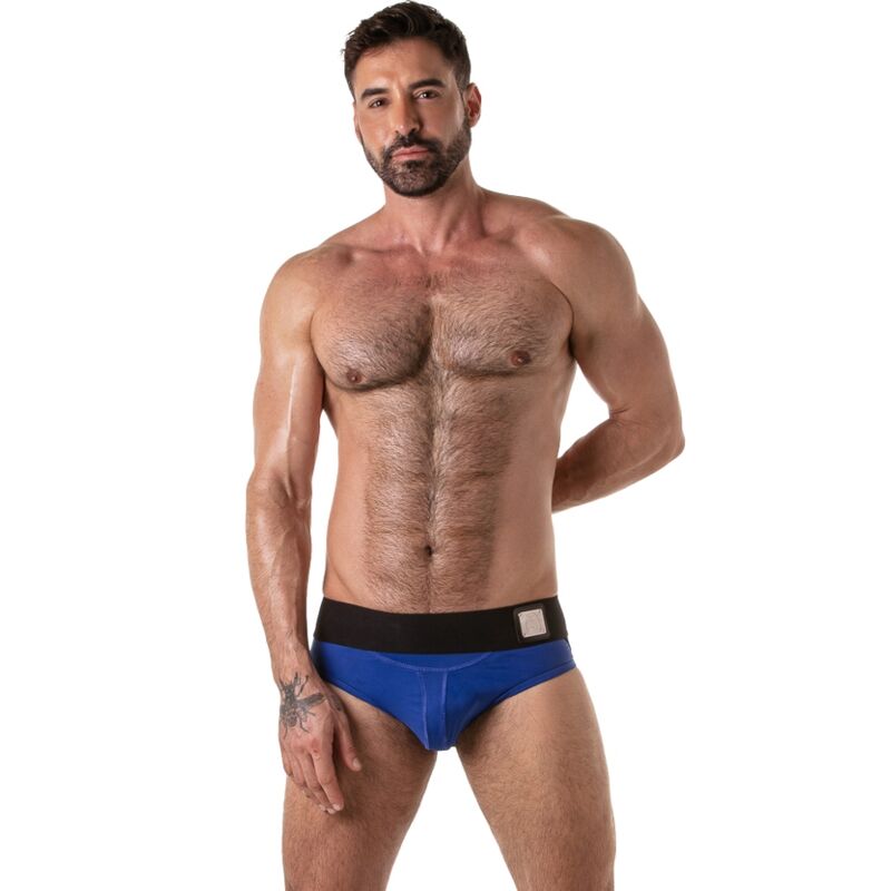 LOCKER GEAR - WIDE WAISTBAND JOCK BRIEF AZUL XL
