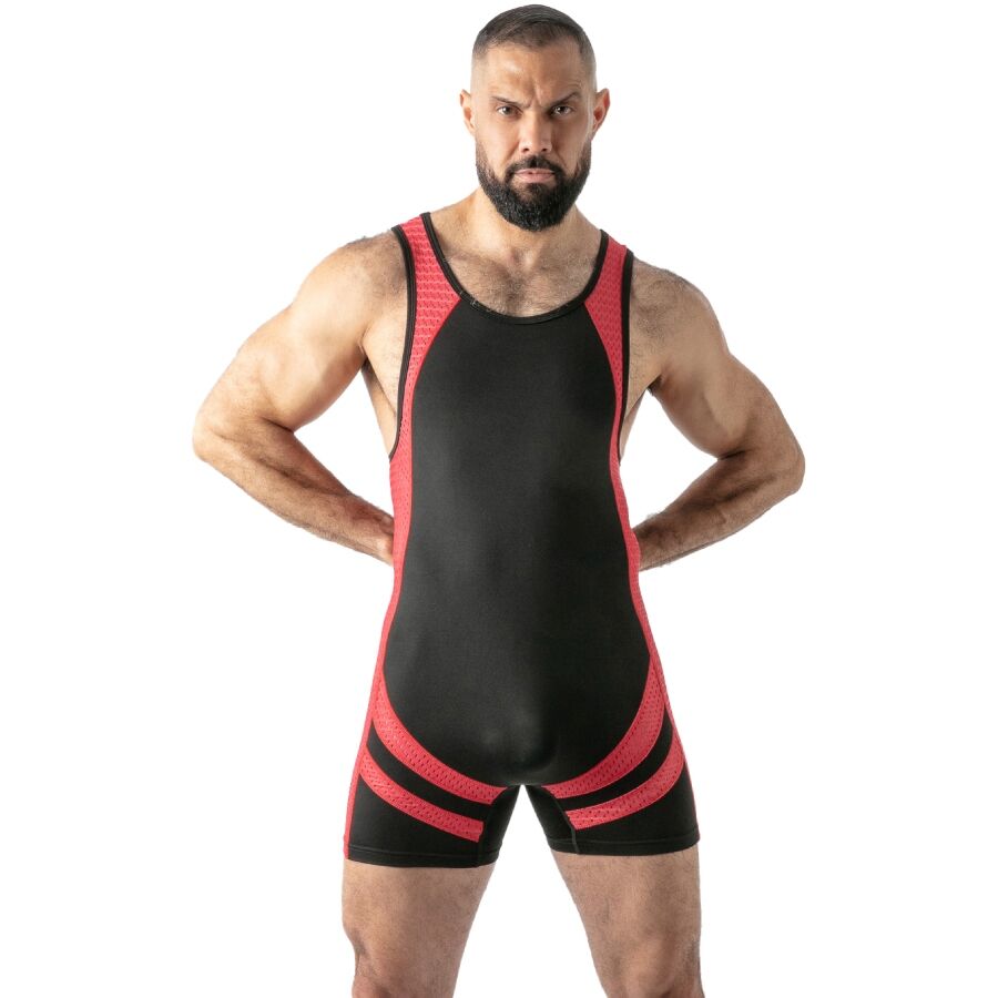 LOCKER GEAR - MONO OPEN ACCESS SINGLET ROJO S
