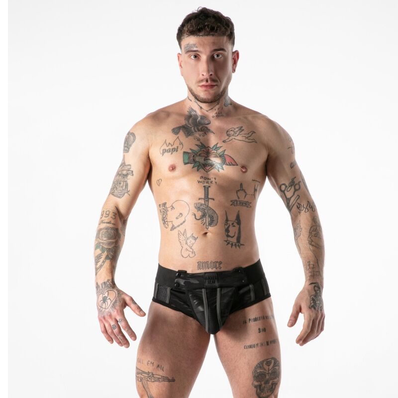 LOCKER GEAR - FULL MILITARY ACCESS JOCK BRIEF NEGRO S