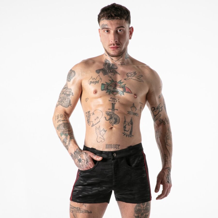 LOCKER GEAR - FULL MILITARY ACCESS SHORT NEGRO S
