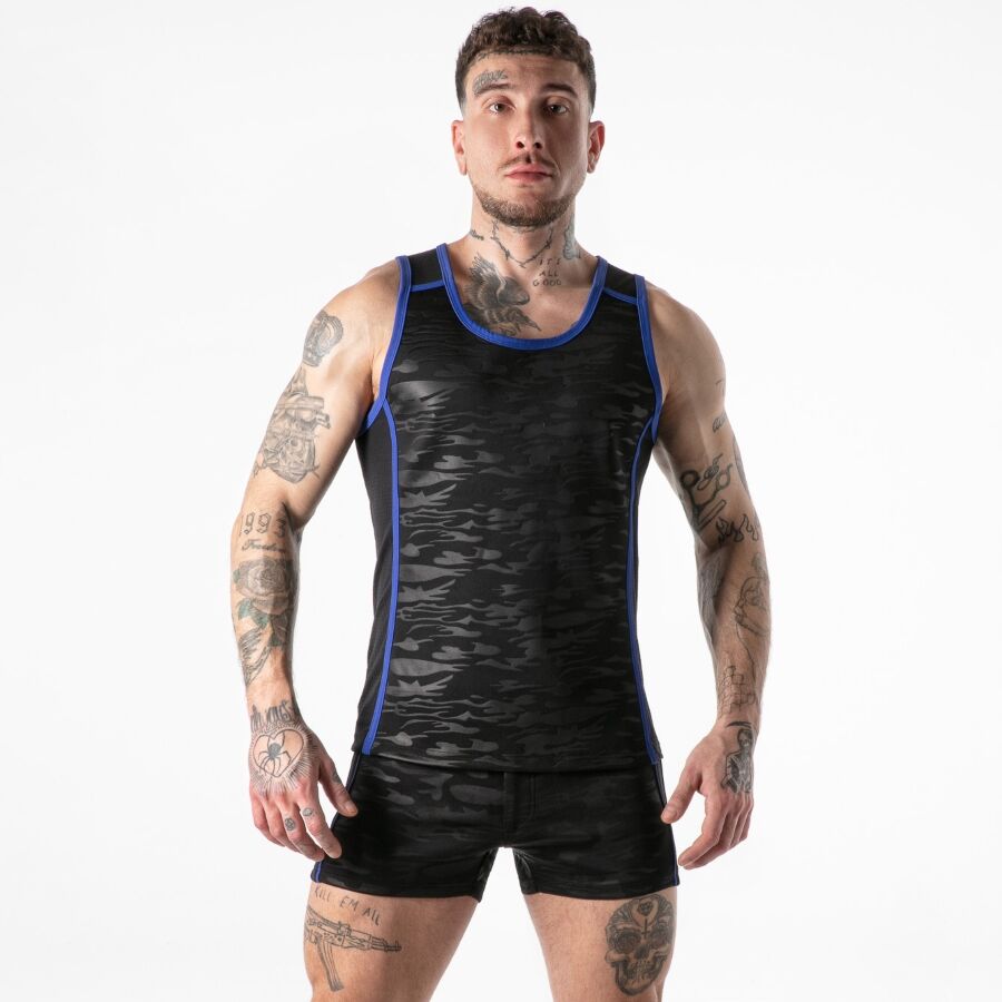 LOCKER GEAR - FULL MILITARY ACCESS TANKTOP AZUL M