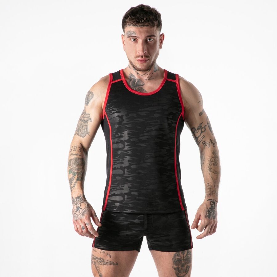 LOCKER GEAR - FULL MILITARY ACCESS TANKTOP ROJO XL