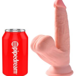 KING COCK - PLUS 3D DILDO SWINGING BALLS 12.7 CM