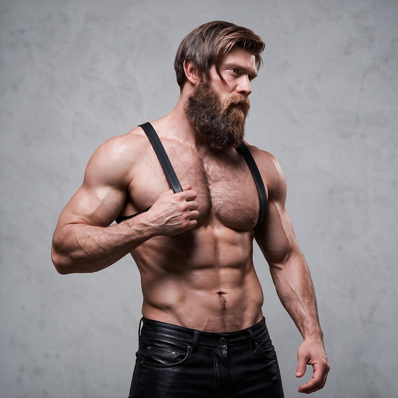 FETISH SUBMISSIVE ATTITUDE - ARNÉS ECOPIEL ESPALDA HOMBRE - Imagen 2