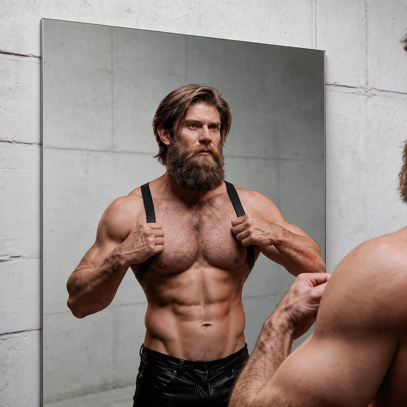 FETISH SUBMISSIVE ATTITUDE - ARNÉS ECOPIEL ESPALDA HOMBRE - Imagen 5