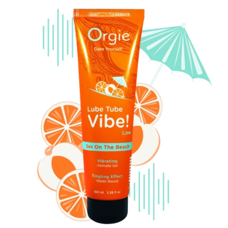 ORGIE - LUBE TUBE VIBE! SEX ON THE BEACH GEL ÍNTIMO BESABLE EFECTO HORMIGUEO SUAVE 100 ML - Imagen 2