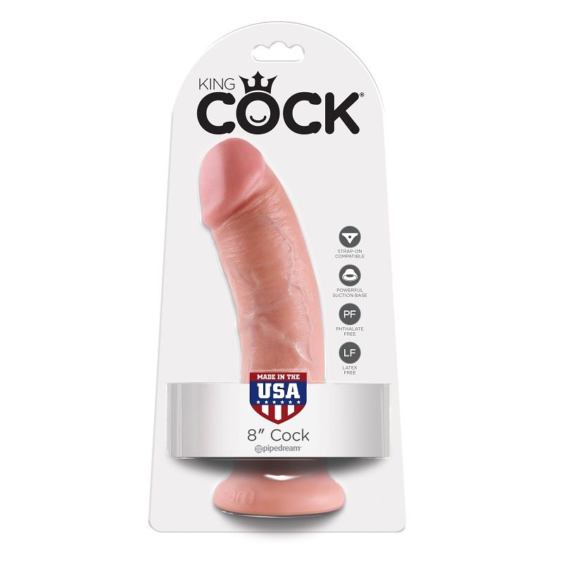 KING COCK - 8 PENE NATURAL 20.3 CM - Imagen 4