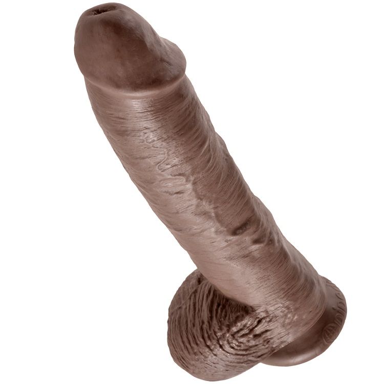 KING COCK - 10 PENE REALÍSTICO MARRÓN 26.5 CM - Imagen 3
