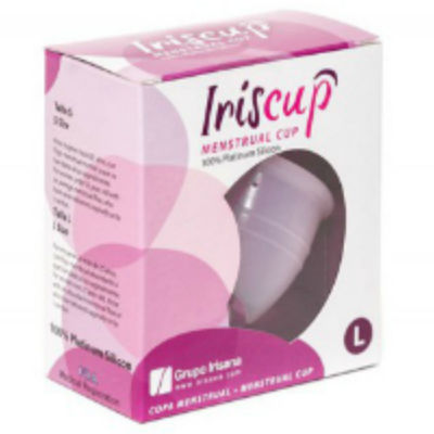 IRISCUP - COPA MESTRUAL ROSA GRANDE + BOLSA ESTERILIZADORA GRATIS - Imagen 3