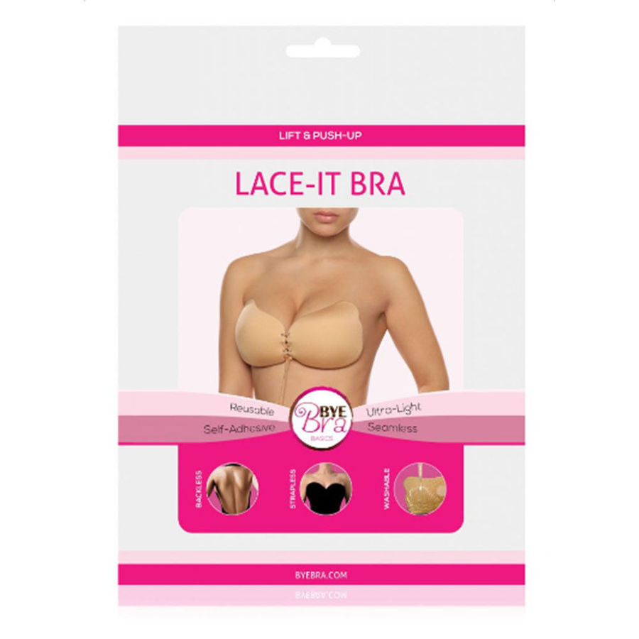 BYE-BRA - LACE-IT REALZADOR PUSH-UP BEIGE COPA A - Imagen 4