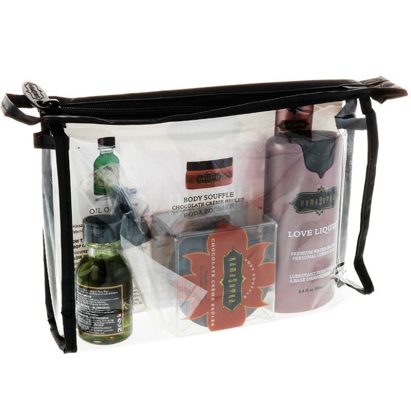 KIT KAMASUTRA - LUBRICANTE + CREMA CORPORAL + ACEITE IMAGEN ORIENTATIVA