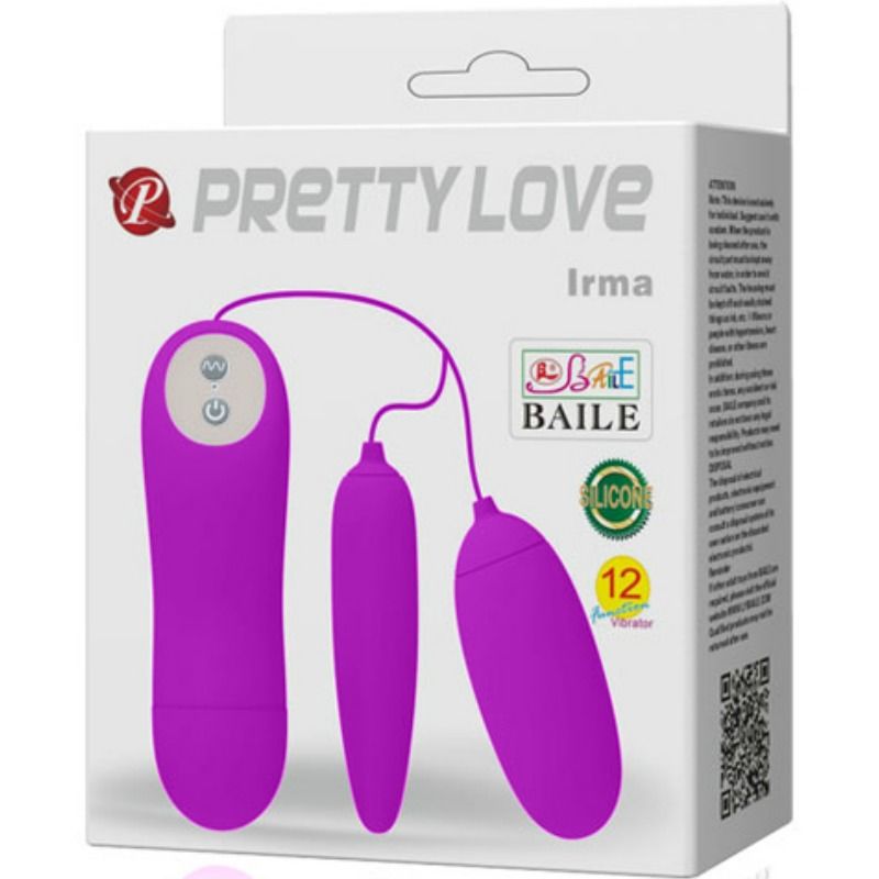 PRETTY LOVE - IRMA HUEVO VIBRADOR DOBLE - Imagen 5