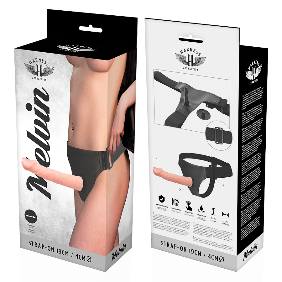 HARNESS ATTRACTION - ARNÉS MELVIN FLESH 19 CM -O- 4 CM - Imagen 2