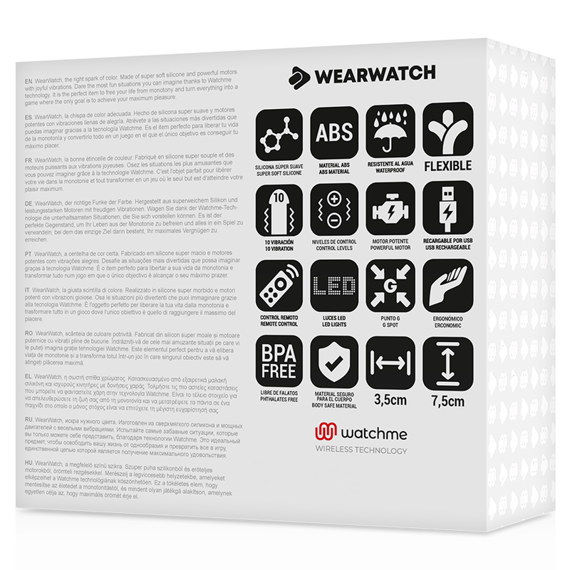 WEARWATCH - HUEVO CONTROL REMOTO TECHNOLOGY WATCHME FUCSIA / AGUA MARINA - Imagen 2