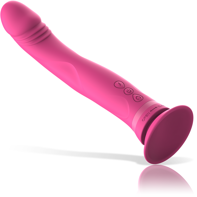 INTENSE - MICHELANGELO PINK SILICONE VIBRATOR DILDO - Image 5