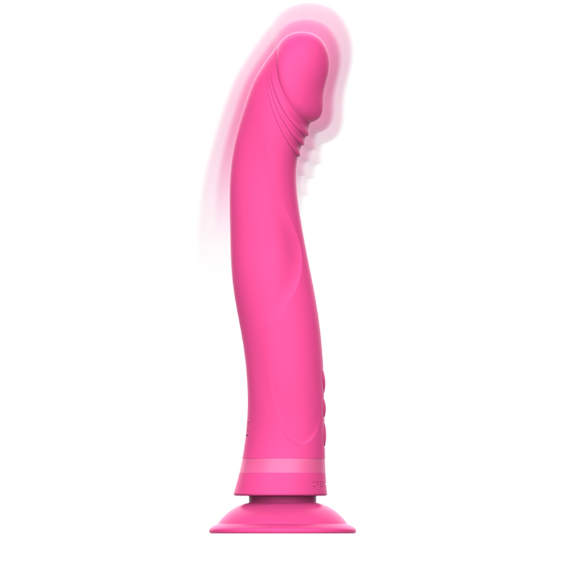 INTENSE - MICHELANGELO PINK SILICONE VIBRATOR DILDO - Image 2