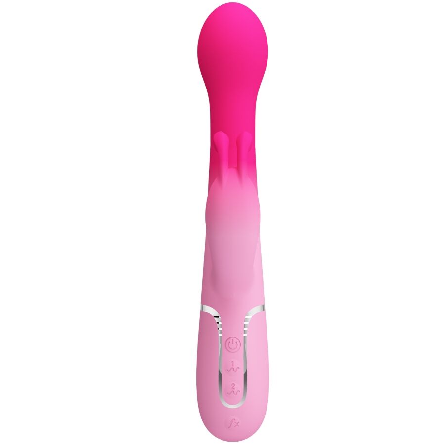 PRETTY LOVE - DEJON 3 IN 1 MULTIFUNCTION RABBIT VIBRATOR PINK - Image 3