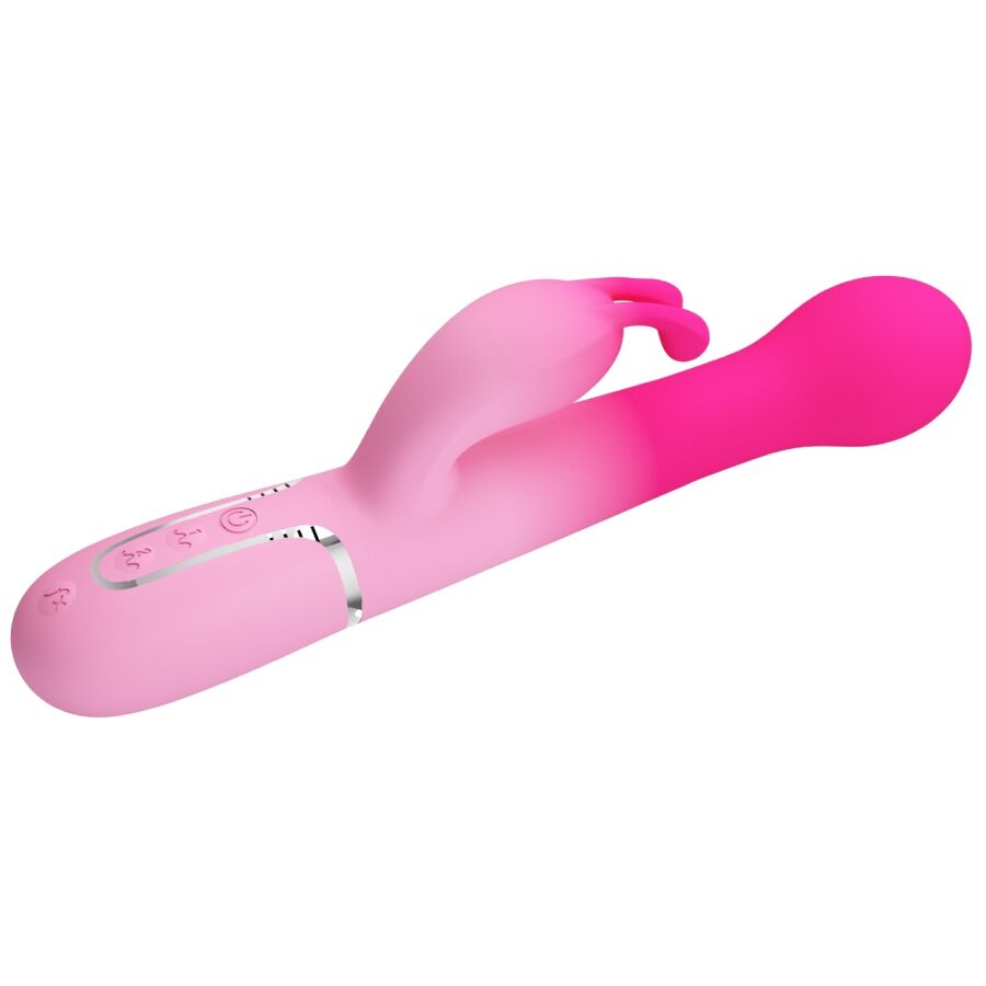 PRETTY LOVE - DEJON 3 IN 1 MULTIFUNCTION RABBIT VIBRATOR PINK - Image 5