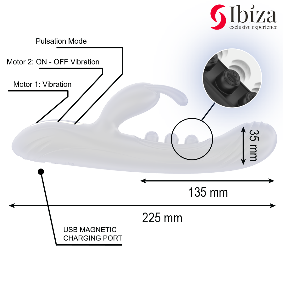 IBIZA - VIBRATING RABBIT WITH PULSATION - Image 5