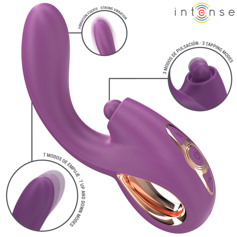 INTENSE - LALI MULTIFUNCTION G-SPOT VIBRATOR TAPPING THRUST VIBRATION PURPLE - Image 2